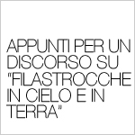 Appunti per un discorso su "Filastrocche in cielo e in terra"